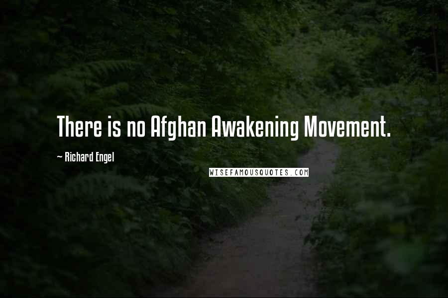 Richard Engel Quotes: There is no Afghan Awakening Movement.