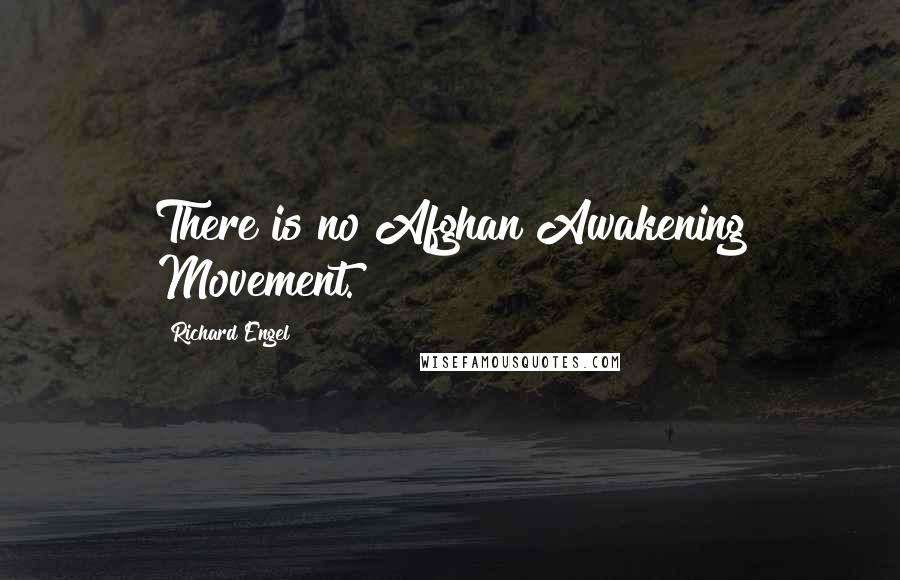Richard Engel Quotes: There is no Afghan Awakening Movement.