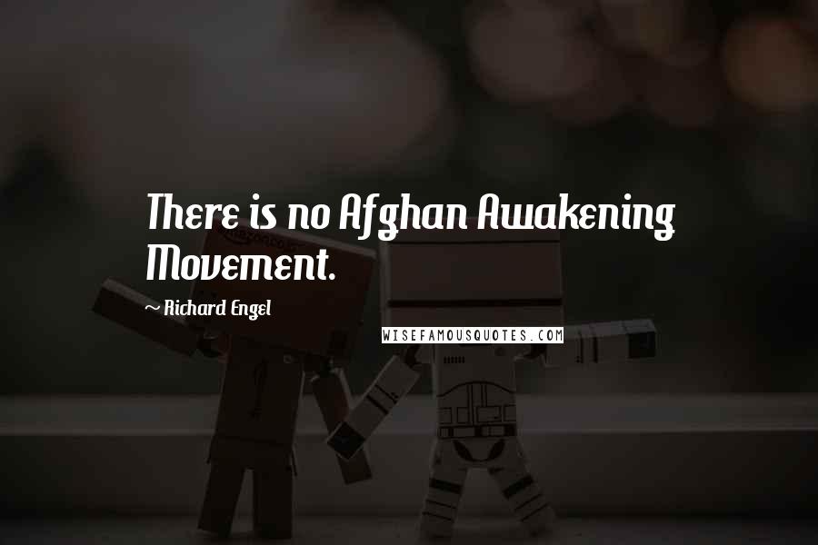 Richard Engel Quotes: There is no Afghan Awakening Movement.