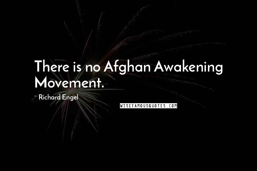 Richard Engel Quotes: There is no Afghan Awakening Movement.