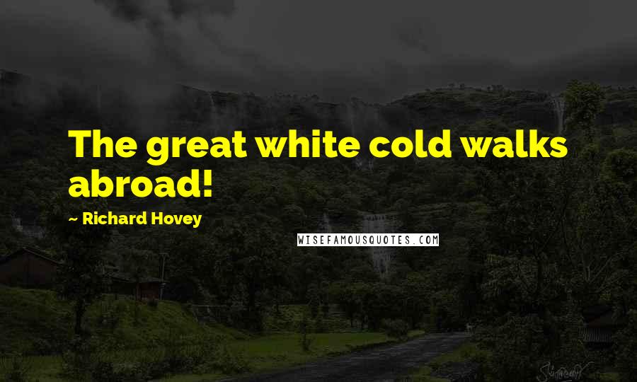 Richard Hovey Quotes: The great white cold walks abroad!