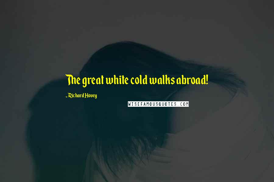 Richard Hovey Quotes: The great white cold walks abroad!