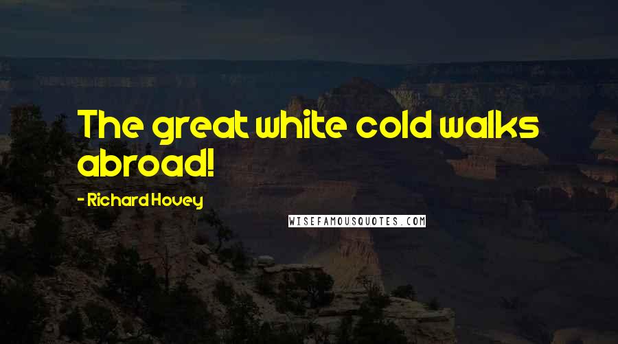 Richard Hovey Quotes: The great white cold walks abroad!