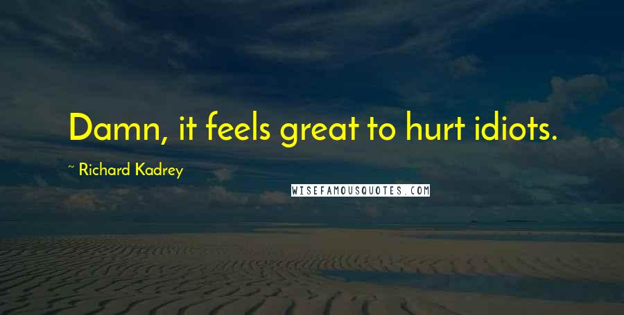 Richard Kadrey Quotes: Damn, it feels great to hurt idiots.