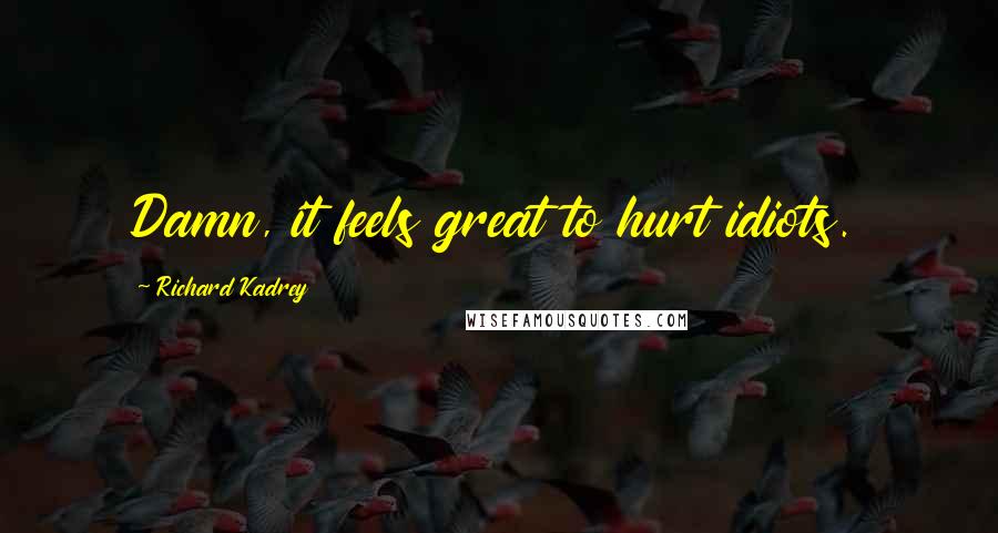 Richard Kadrey Quotes: Damn, it feels great to hurt idiots.