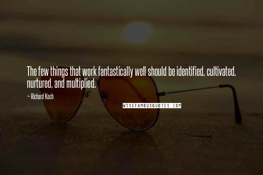 Richard Koch Quotes: The few things that work fantastically well should be identified, cultivated, nurtured, and multiplied.