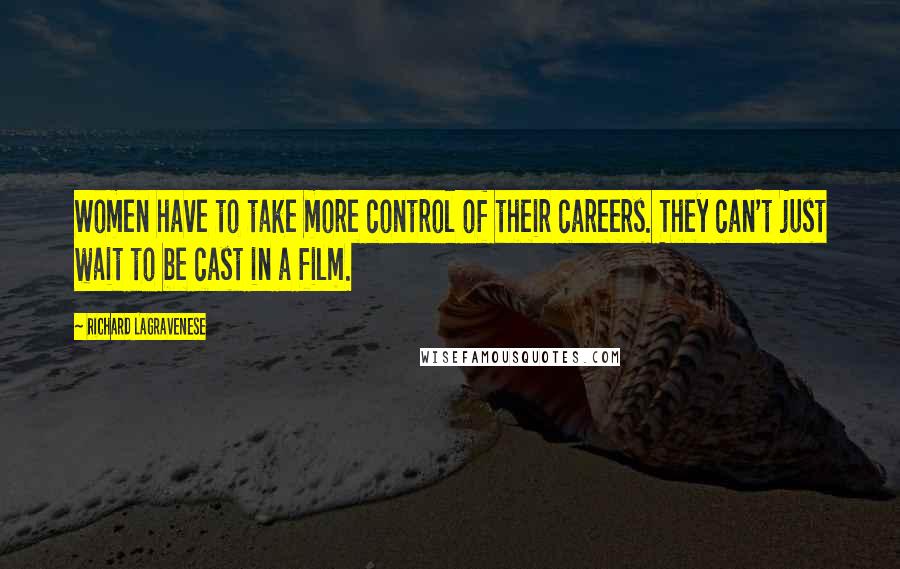 Richard LaGravenese Quotes: Women have to take more control of their careers. They can't just wait to be cast in a film.