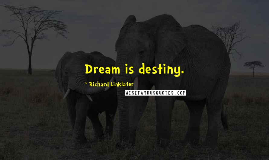 Richard Linklater Quotes: Dream is destiny.