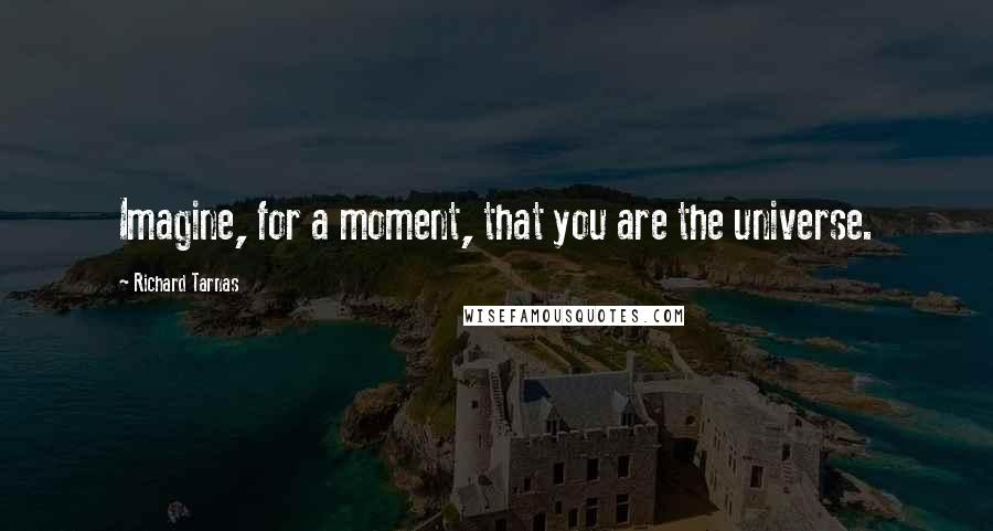 Richard Tarnas Quotes: Imagine, for a moment, that you are the universe.