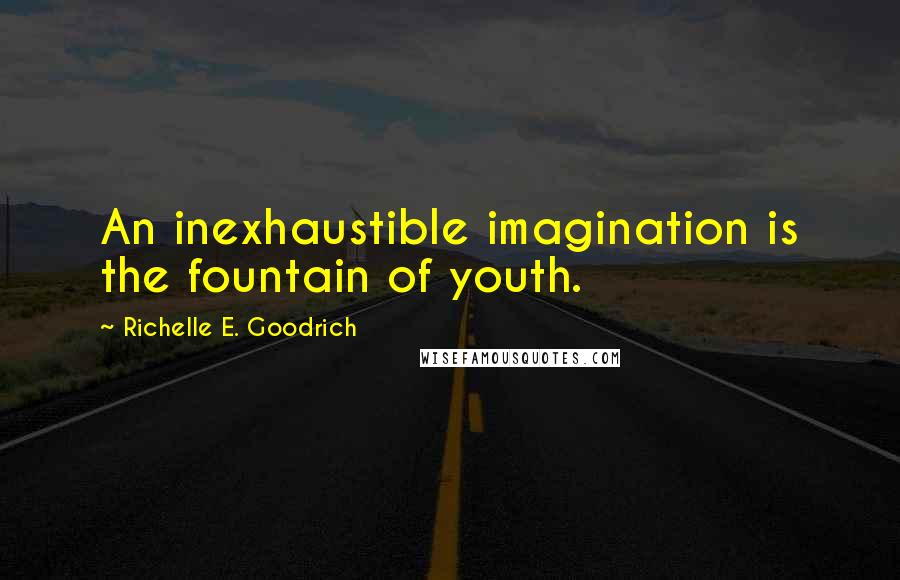 Richelle E. Goodrich Quotes: An inexhaustible imagination is the fountain of youth.