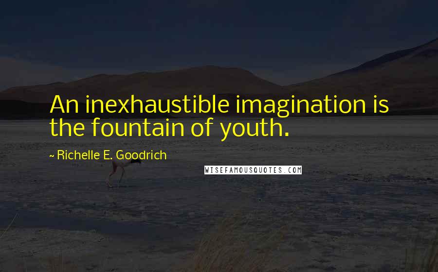 Richelle E. Goodrich Quotes: An inexhaustible imagination is the fountain of youth.