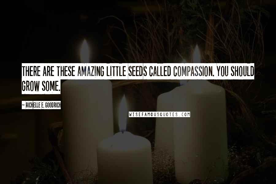 Richelle E. Goodrich Quotes: There are these amazing little seeds called compassion. You should grow some.