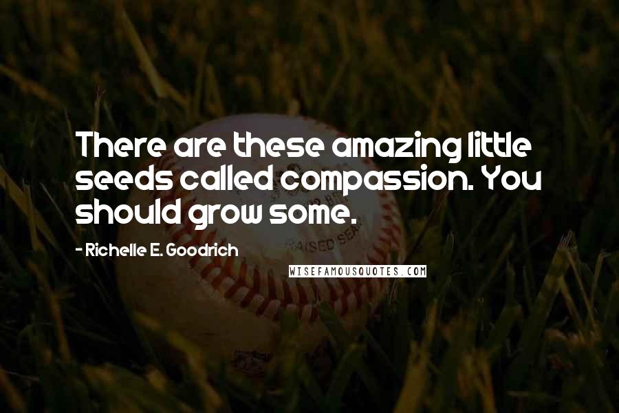 Richelle E. Goodrich Quotes: There are these amazing little seeds called compassion. You should grow some.
