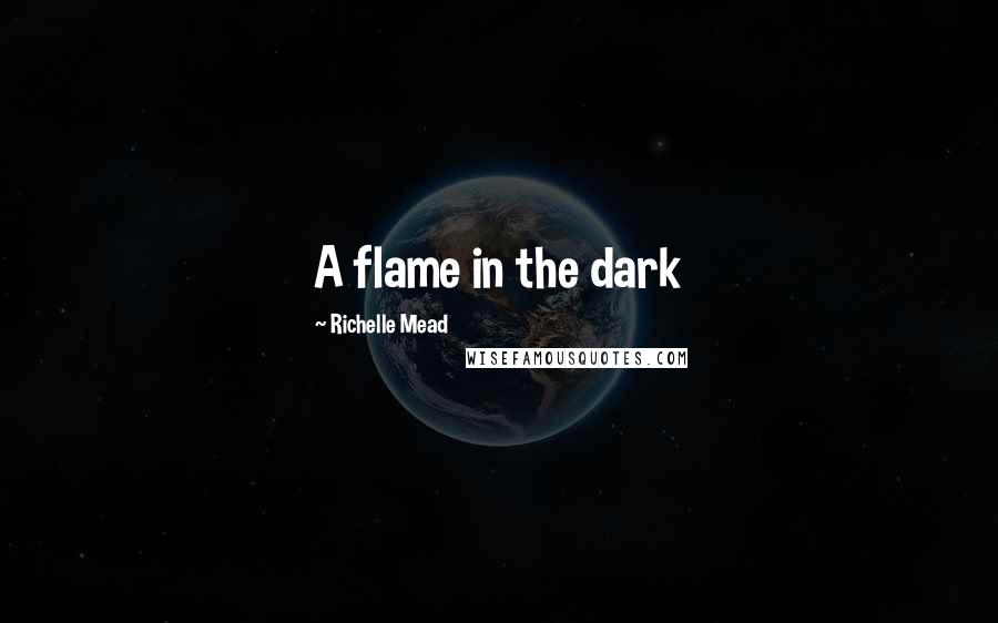 Richelle Mead Quotes: A flame in the dark
