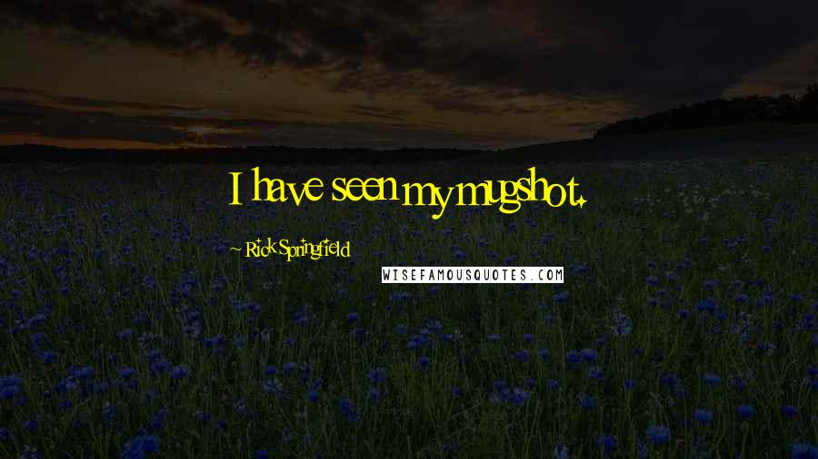 Rick Springfield Quotes: I have seen my mugshot.
