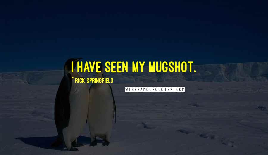 Rick Springfield Quotes: I have seen my mugshot.
