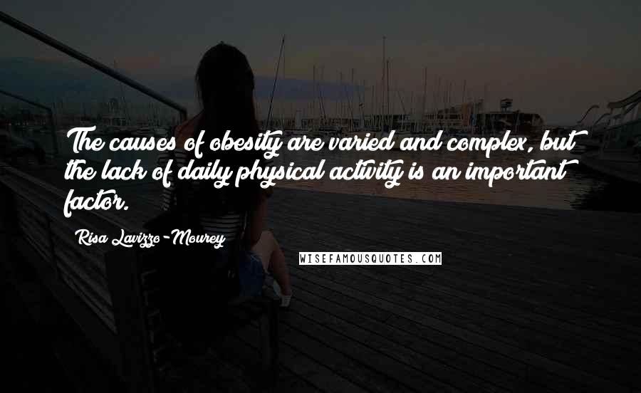 Risa Lavizzo-Mourey Quotes: The causes of obesity are varied and complex, but the lack of daily physical activity is an important factor.