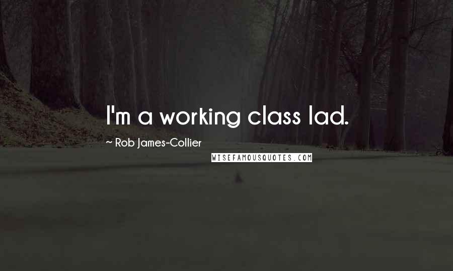 Rob James-Collier Quotes: I'm a working class lad.