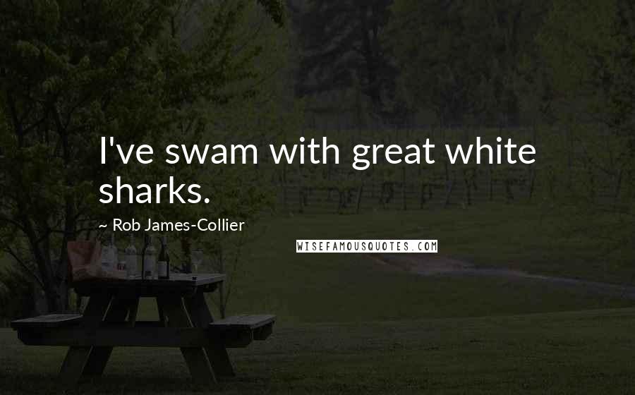 Rob James-Collier Quotes: I've swam with great white sharks.