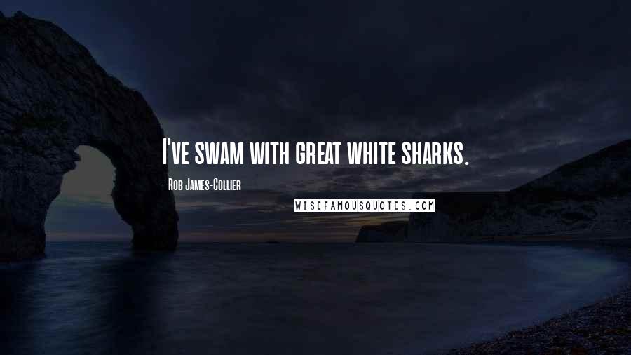Rob James-Collier Quotes: I've swam with great white sharks.