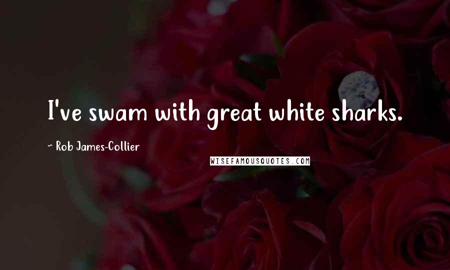 Rob James-Collier Quotes: I've swam with great white sharks.
