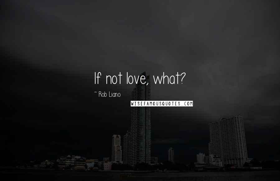 Rob Liano Quotes: If not love, what?