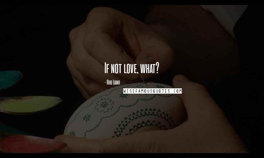 Rob Liano Quotes: If not love, what?