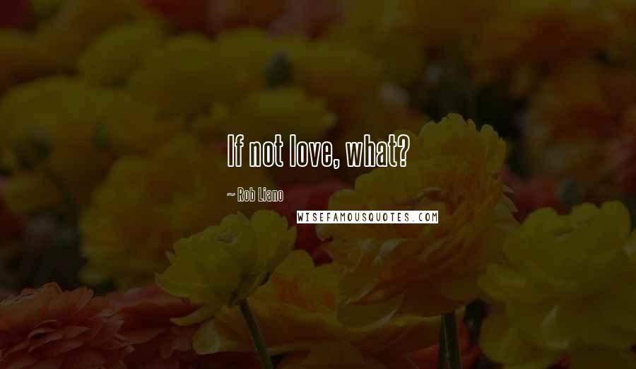 Rob Liano Quotes: If not love, what?