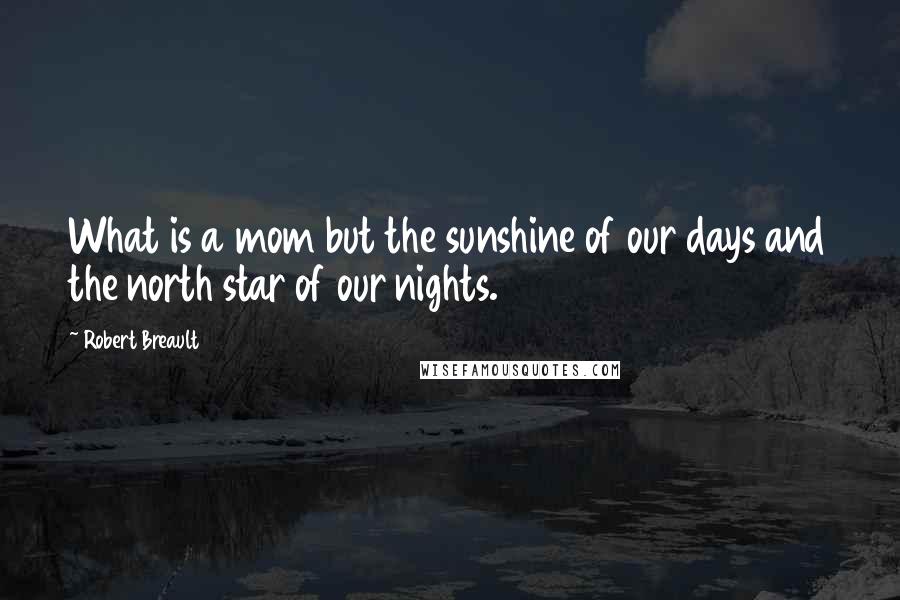 Robert Breault Quotes: What is a mom but the sunshine of our days and the north star of our nights.