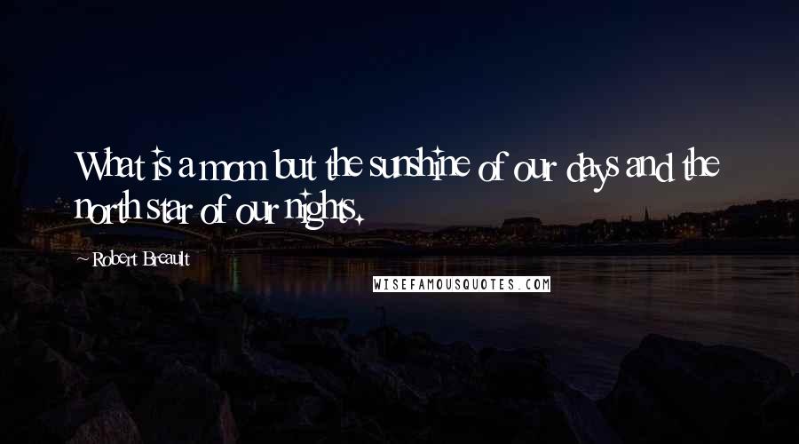 Robert Breault Quotes: What is a mom but the sunshine of our days and the north star of our nights.