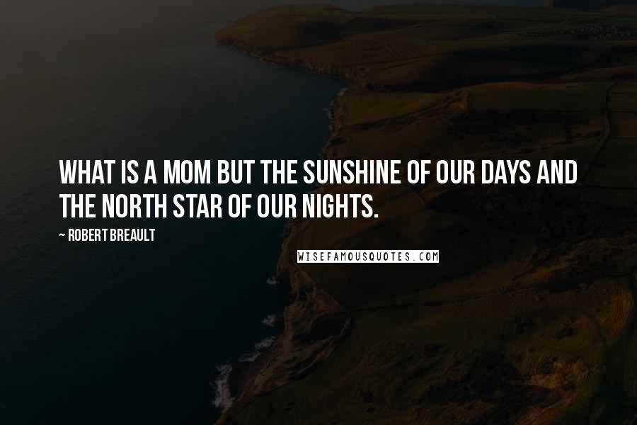Robert Breault Quotes: What is a mom but the sunshine of our days and the north star of our nights.