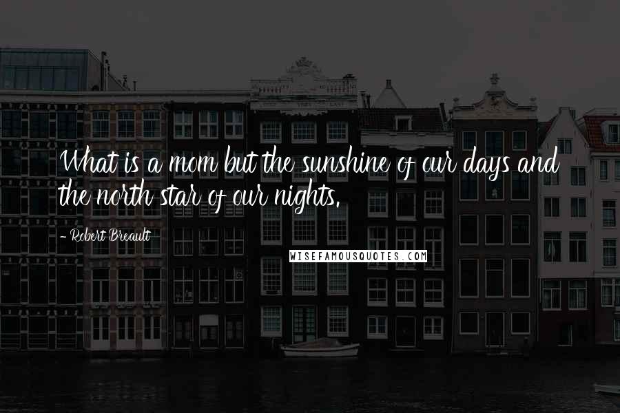 Robert Breault Quotes: What is a mom but the sunshine of our days and the north star of our nights.