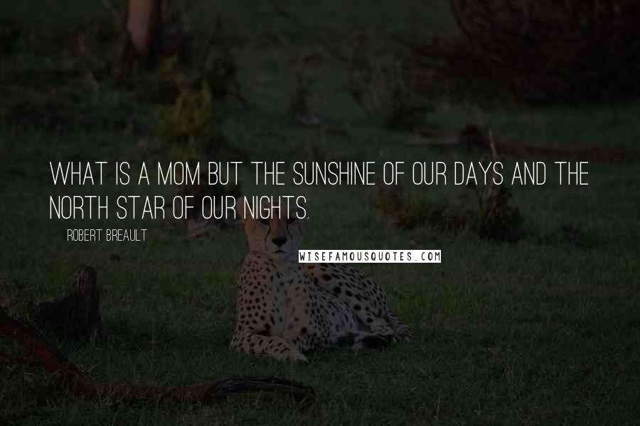 Robert Breault Quotes: What is a mom but the sunshine of our days and the north star of our nights.