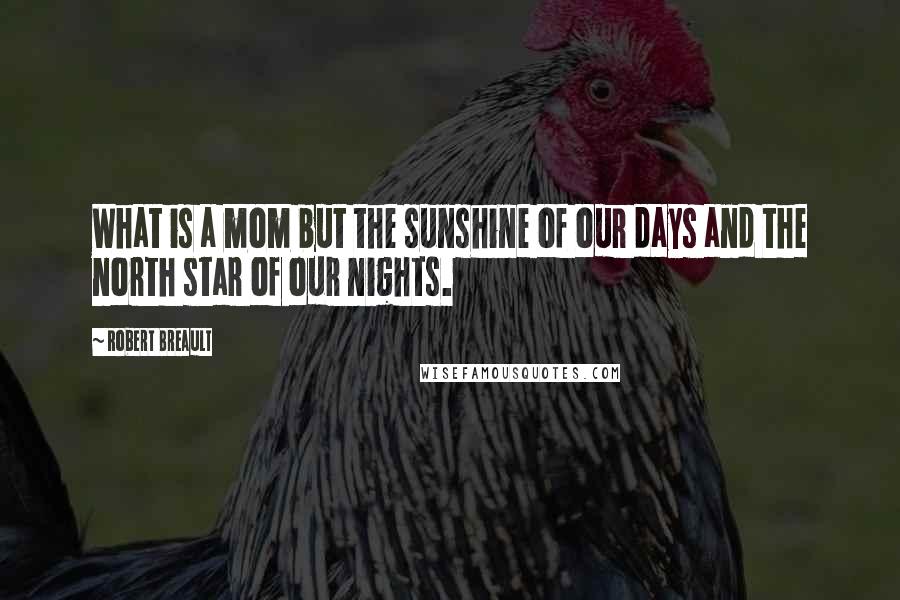 Robert Breault Quotes: What is a mom but the sunshine of our days and the north star of our nights.
