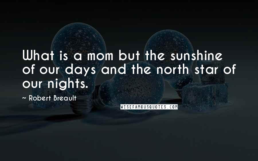 Robert Breault Quotes: What is a mom but the sunshine of our days and the north star of our nights.