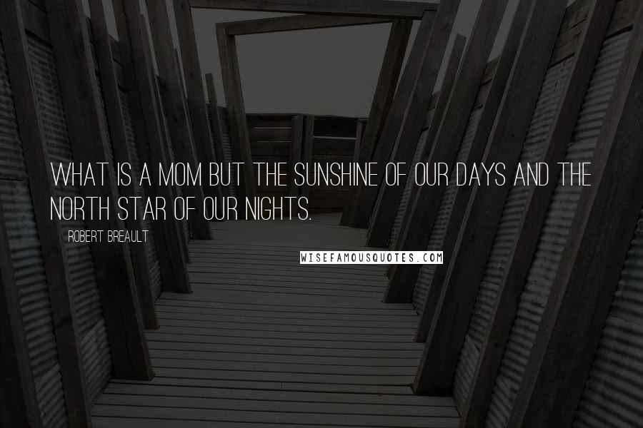 Robert Breault Quotes: What is a mom but the sunshine of our days and the north star of our nights.