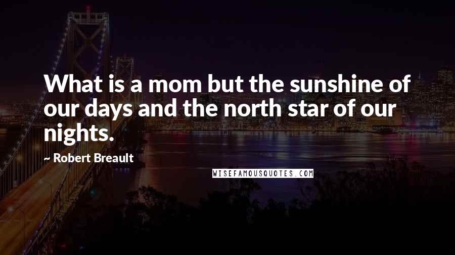 Robert Breault Quotes: What is a mom but the sunshine of our days and the north star of our nights.