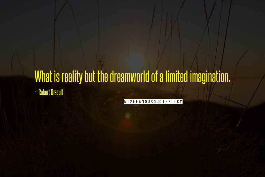Robert Breault Quotes: What is reality but the dreamworld of a limited imagination.