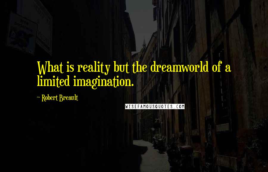 Robert Breault Quotes: What is reality but the dreamworld of a limited imagination.