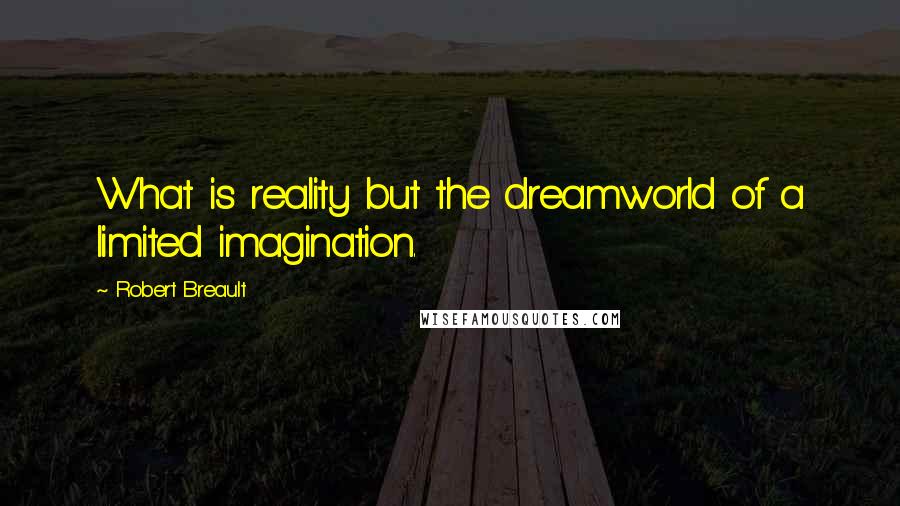 Robert Breault Quotes: What is reality but the dreamworld of a limited imagination.