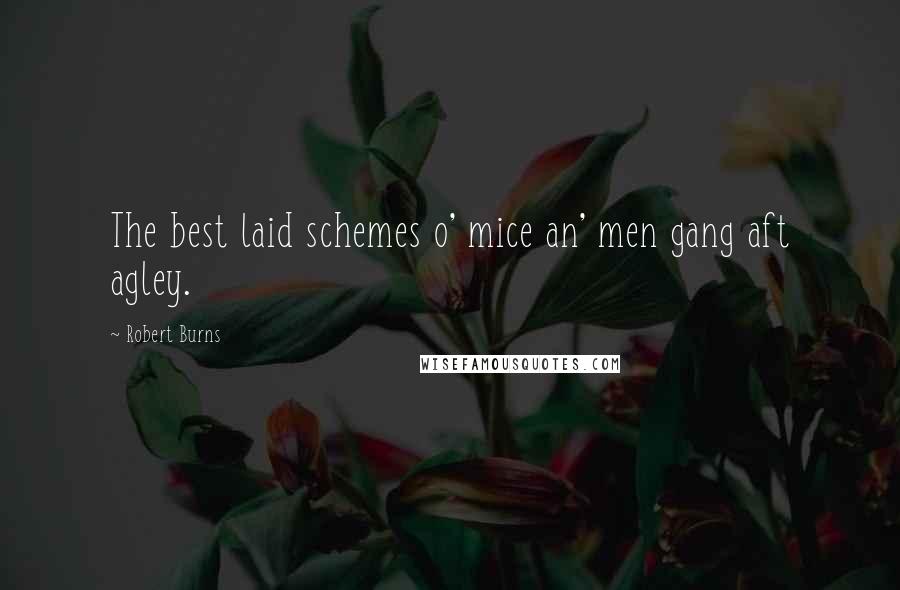 Robert Burns Quotes: The best laid schemes o' mice an' men gang aft agley.