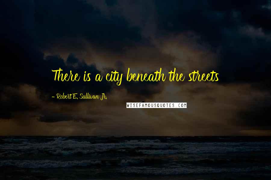 Robert E. Sullivan Jr. Quotes: There is a city beneath the streets