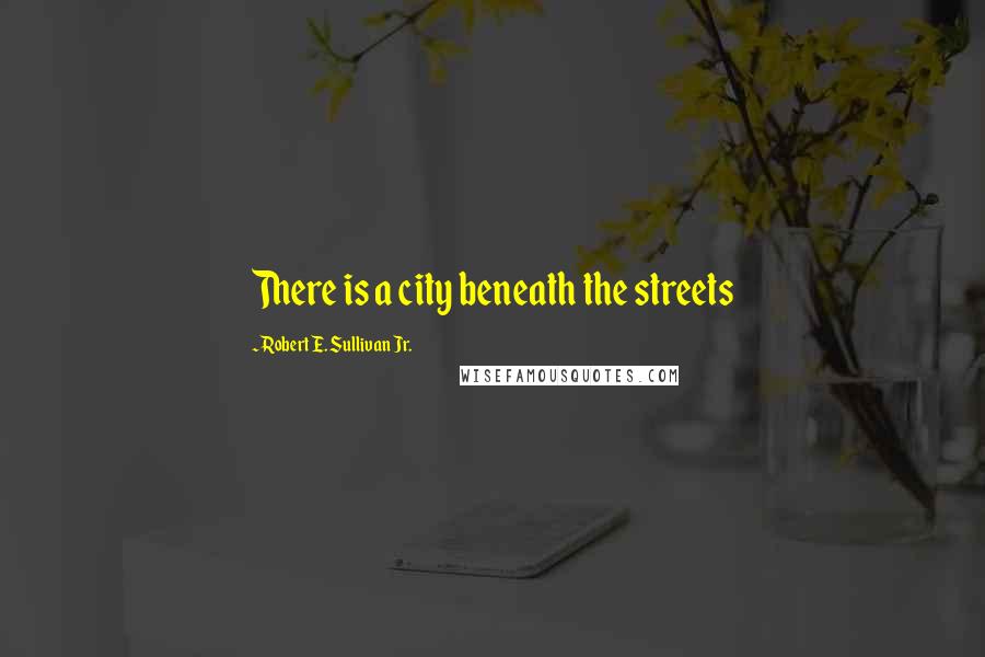 Robert E. Sullivan Jr. Quotes: There is a city beneath the streets