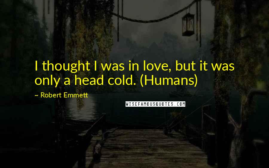 Robert Emmett Quotes: I thought I was in love, but it was only a head cold. (Humans)