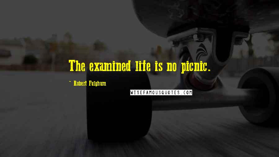 Robert Fulghum Quotes: The examined life is no picnic.