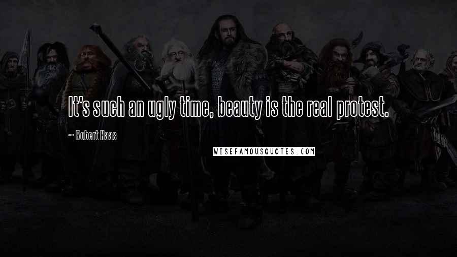 Robert Haas Quotes: It's such an ugly time, beauty is the real protest.