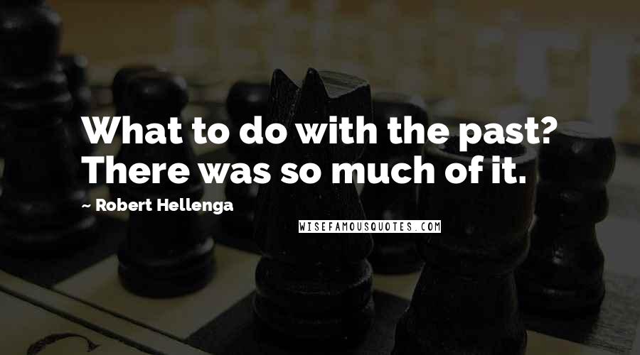 Robert Hellenga Quotes: What to do with the past? There was so much of it.