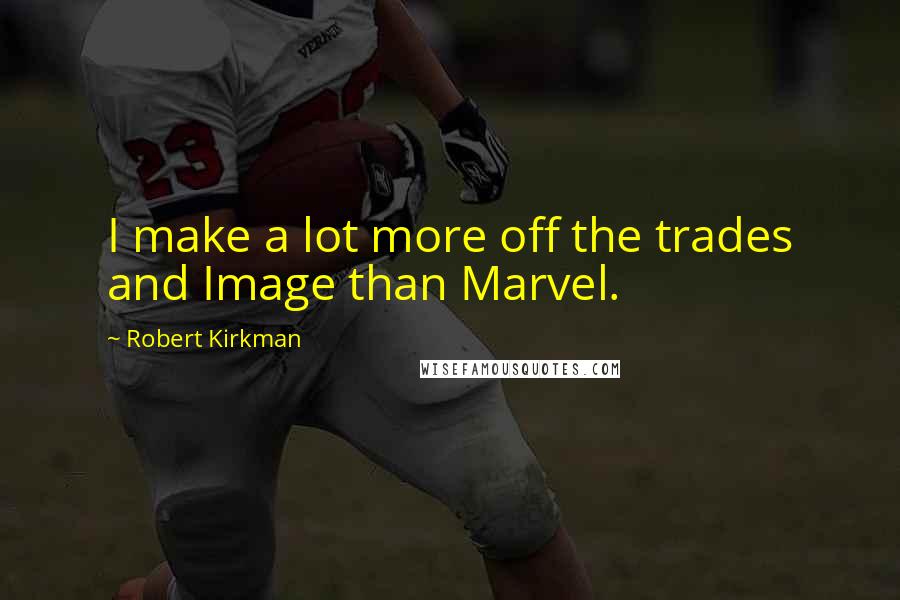 Robert Kirkman Quotes: I make a lot more off the trades and Image than Marvel.