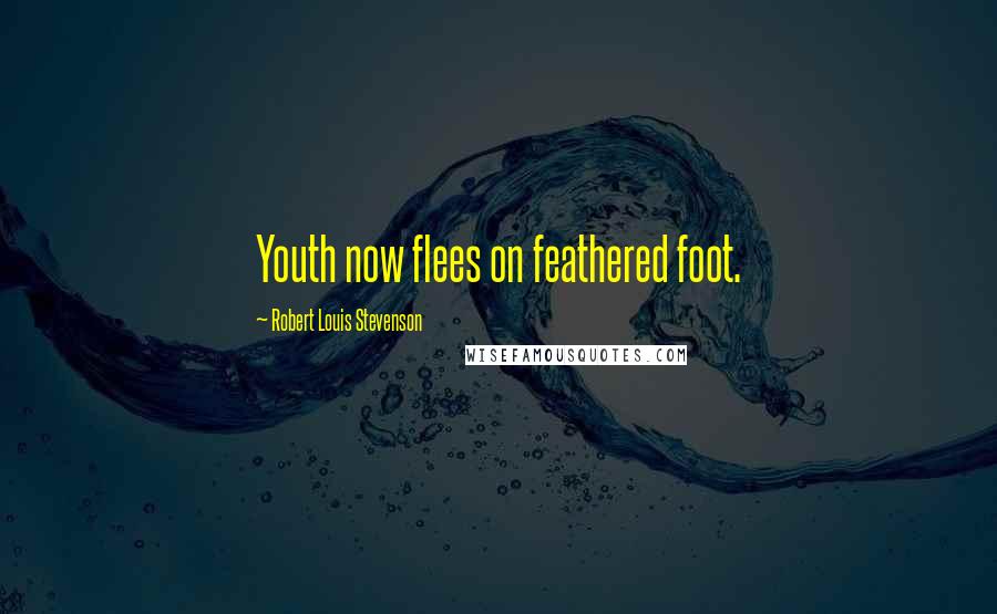 Robert Louis Stevenson Quotes: Youth now flees on feathered foot.