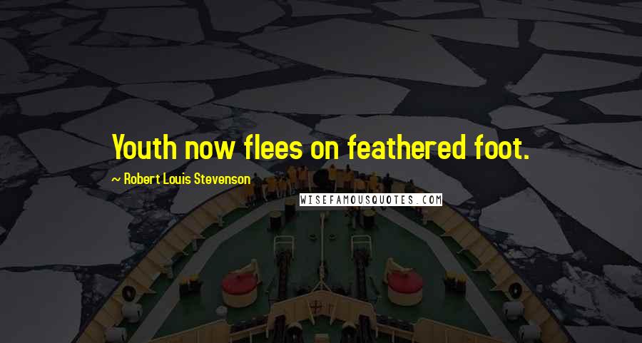 Robert Louis Stevenson Quotes: Youth now flees on feathered foot.